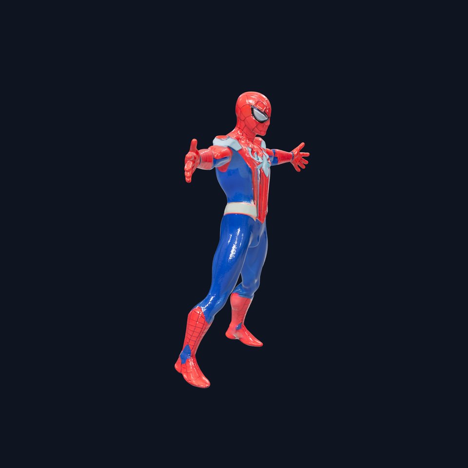 Superhero Spider Hero Rigged and Animated D Character Model